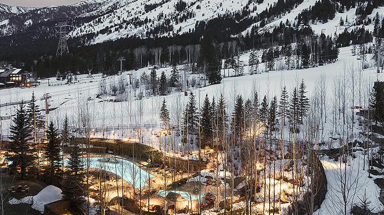 four seasons resort and residences jackson hole winter exterior view