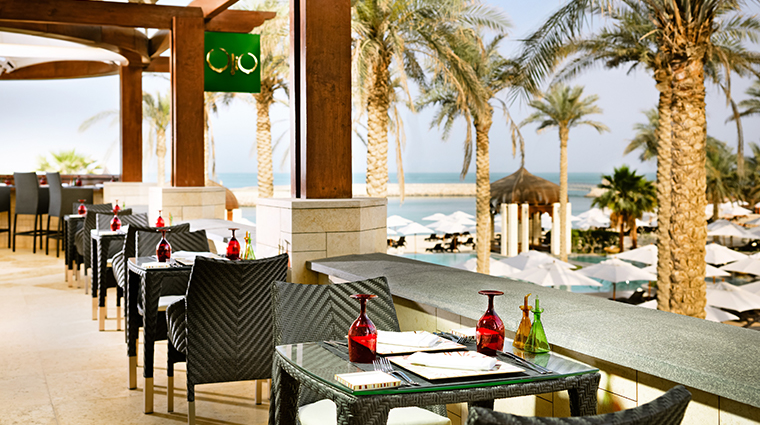 jumeirah messilah beach hotel spa Olio restaurant