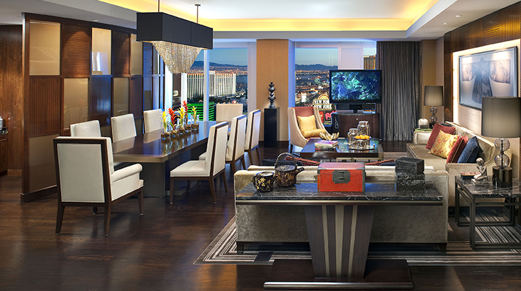 mandarin oriental las vegas apex suite living room