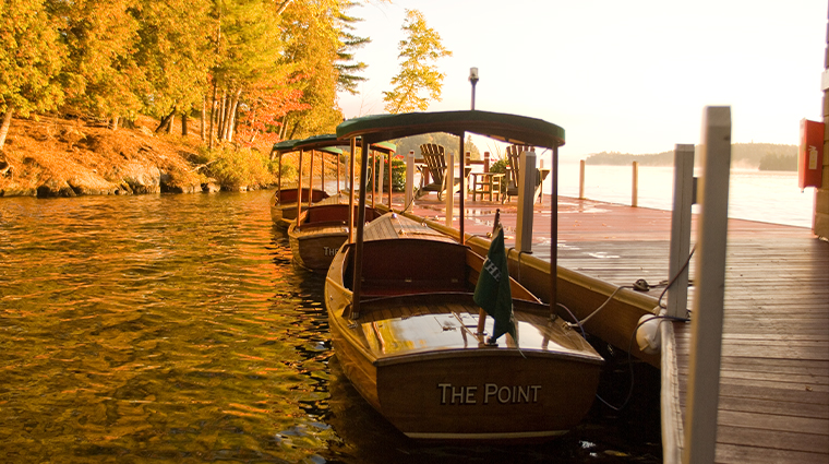 the point dock and boats