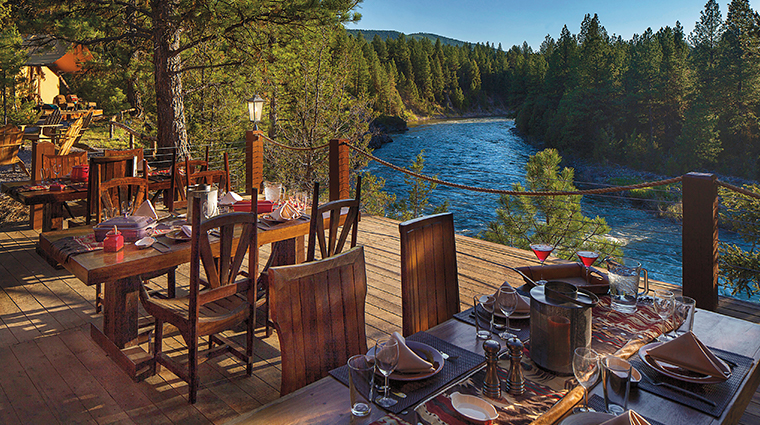 the resort at paws up cliffside camp dining