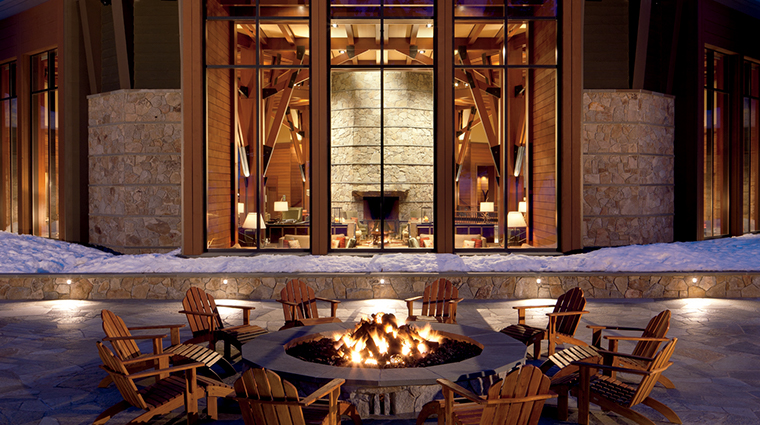 the ritz carlton lake tahoe outdoor firepit