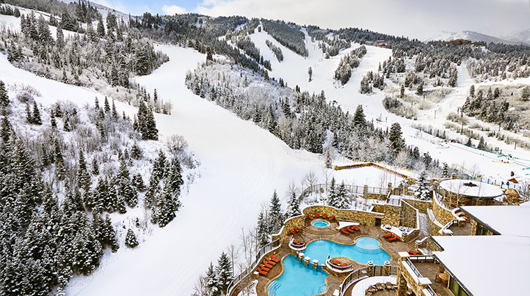 the st regis deer valley exterior winter