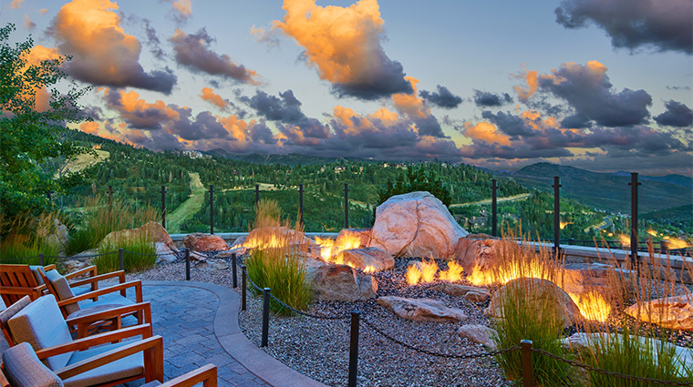 the st regis deer valley fire garden